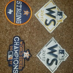 2017 WORLD SERIES PATCHES HOUSTON ASTROS DODGERS